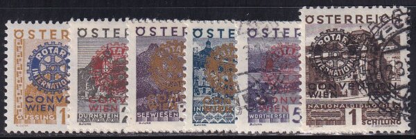 Österreich 1931 Mi.-Nr. 518-523 - gestempelt Befund VÖB