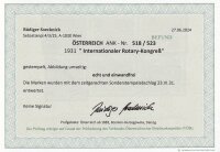 Österreich 1931 Mi.-Nr. 518-523 - gestempelt Befund...