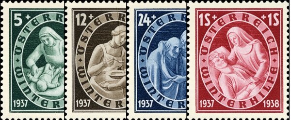 Österreich 1937 Mi.-Nr. 642-645 - postfrisch