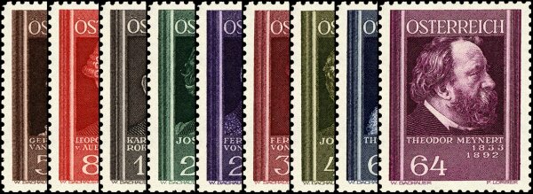 Österreich 1937 Mi.-Nr. 649-657 - postfrisch