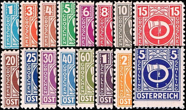 Österreich 1945 Mi.-Nr. 721-737 -  postfrisch