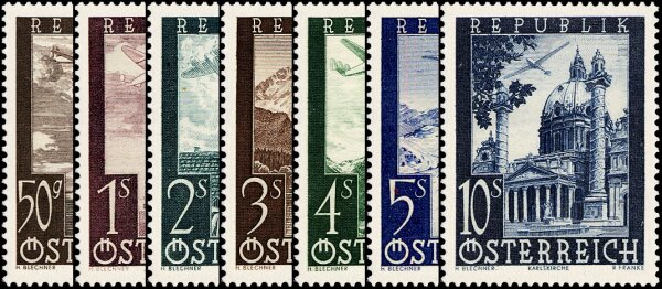 Österreich 1947 Mi.-Nr. 822-828 -  postfrisch
