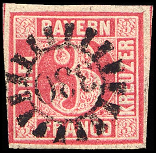 Bayern 1862 Mi.-Nr. 9 - gestempelt