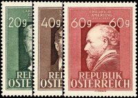 Österreich 1948 Mi.-Nr. 855-857 -  postfrisch