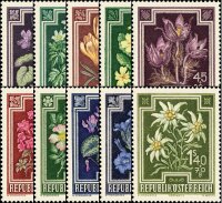 Österreich 1948 Mi.-Nr. 868-877 -  postfrisch