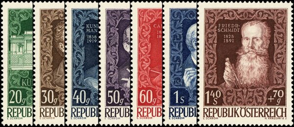 Österreich 1948 Mi.-Nr. 878-884 -  postfrisch