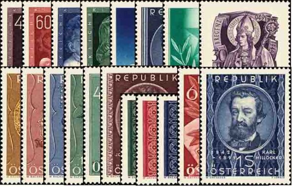 Österreich Jahrgang 1949 - postfrisch