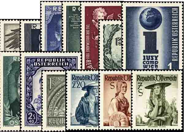 Österreich Jahrgang 1952 - postfrisch