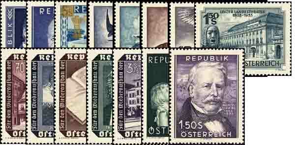 Österreich Jahrgang 1953 - postfrisch