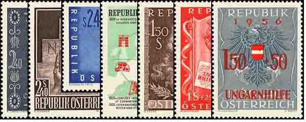 Österreich Jahrgang 1956 - postfrisch