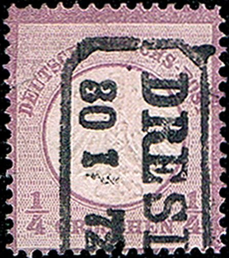 Deutsches Reich 1872 Mi.-Nr. 1 - gestempelt