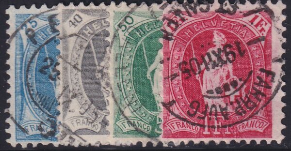 Schweiz 1899 Mi.-Nr. 67-70 - gestempelt