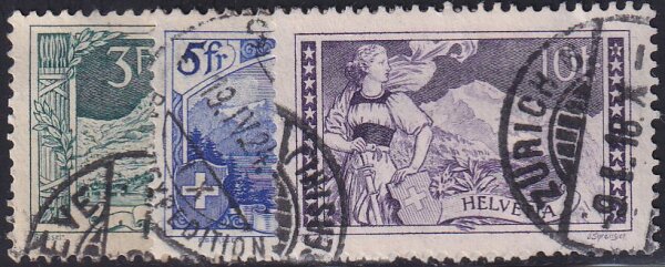 Schweiz 1914 Mi.-Nr. 121-123 - gestempelt