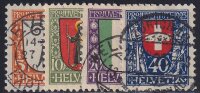 Schweiz 1923 Mi.-Nr. 185-188 - gestempelt