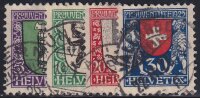 Schweiz 1925 Mi.-Nr. 214-217 - gestempelt
