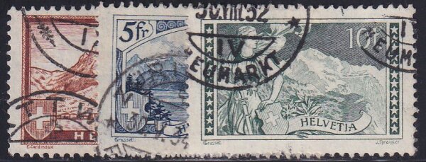 Schweiz 1928 Mi.-Nr. 226-228 - gestempelt