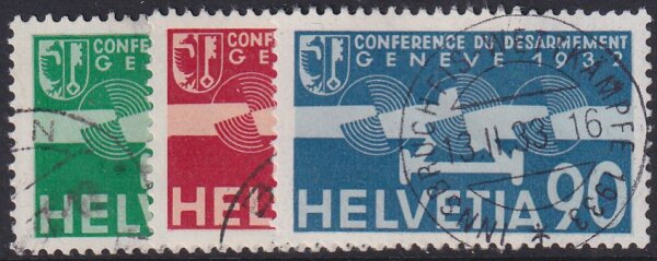 Schweiz 1932 Mi.-Nr. 256-258 - gestempelt
