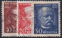 Schweiz 1932 Mi.-Nr. 259-261 - gestempelt