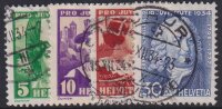 Schweiz 1934 Mi.-Nr. 281-284 - gestempelt