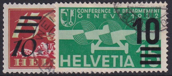 Schweiz 1935 Mi.-Nr. 285-286 - gestempelt