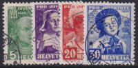 Schweiz 1936 Mi.-Nr. 306-309 - gestempelt