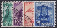 Schweiz 1938 Mi.-Nr. 331-334 - gestempelt