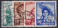 Schweiz 1940 Mi.-Nr. 373-376 - gestempelt