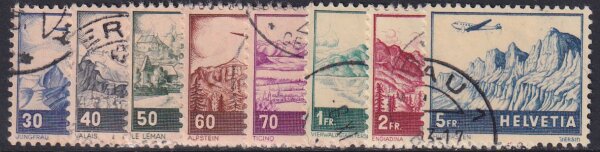 Schweiz 1941 Mi.-Nr. 387-394 - gestempelt