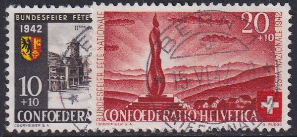 Schweiz 1942 Mi.-Nr. 408-409 - gestempelt