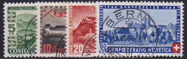 Schweiz 1944 Mi.-Nr. 431-434 - gestempelt