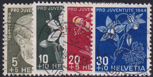 Schweiz 1944 Mi.-Nr. 439-442 - gestempelt