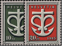 Schweiz 1945 Mi.-Nr. 443-444 - postfrisch
