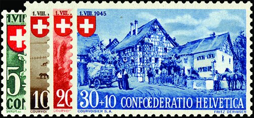 Schweiz 1945 Mi.-Nr. 460-463 - postfrisch