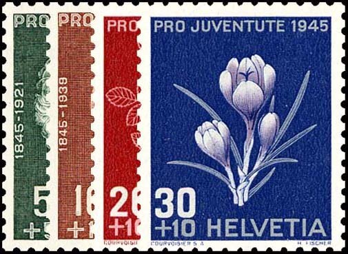 Schweiz 1945 Mi.-Nr. 465-468 - postfrisch