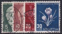 Schweiz 1945 Mi.-Nr. 465-468 - gestempelt