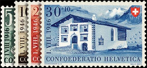 Schweiz 1946 Mi.-Nr. 471-474 - postfrisch