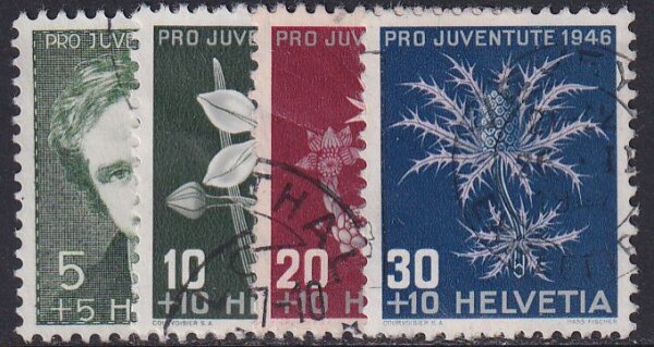 Schweiz 1946 Mi.-Nr. 475-478 - gestempelt