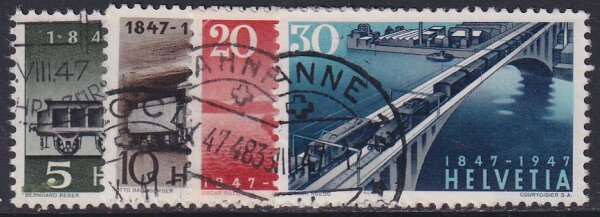 Schweiz 1947 Mi.-Nr. 484-487 - gestempelt