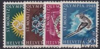 Schweiz 1948 Mi.-Nr. 492-495 - gestempelt