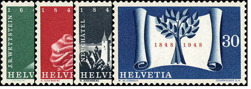 Schweiz 1948 Mi.-Nr. 496-499 - postfrisch