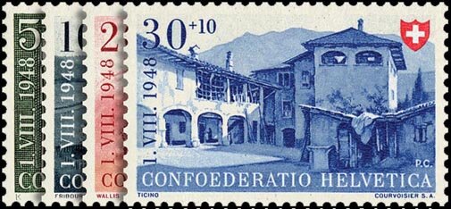 Schweiz 1948 Mi.-Nr. 508-511 - postfrisch