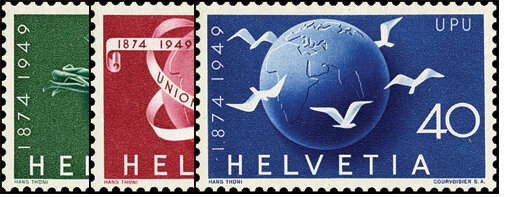Schweiz 1949 Mi.-Nr 522-524 - postfrisch
