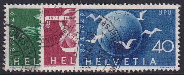 Schweiz 1949 Mi.-Nr. 522-524 - gestempelt
