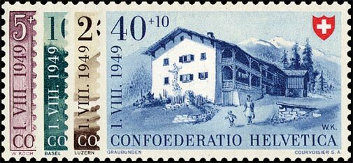 Schweiz 1949 Mi.-Nr. 525-528 - postfrisch