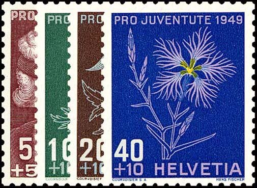 Schweiz 1949 Mi.-Nr. 541-544 - postfrisch