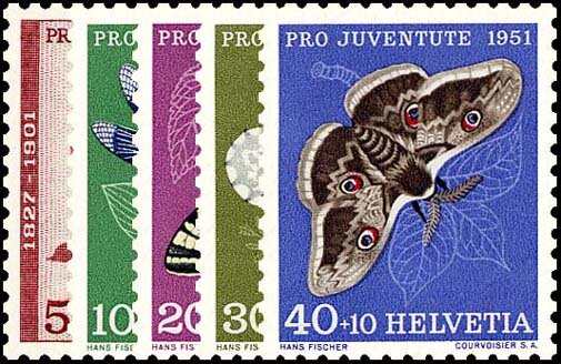 Schweiz 1951 Mi.-Nr. 561-565 - postfrisch