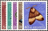 Schweiz 1952 Mi.-Nr. 575-579 - postfrisch