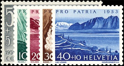 Schweiz 1953 Mi.-Nr. 580-584 - postfrisch