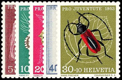 Schweiz 1953 Mi.-Nr. 588-592 - postfrisch