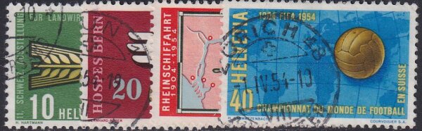 Schweiz 1954 Mi.-Nr. 593-596 - gestempelt